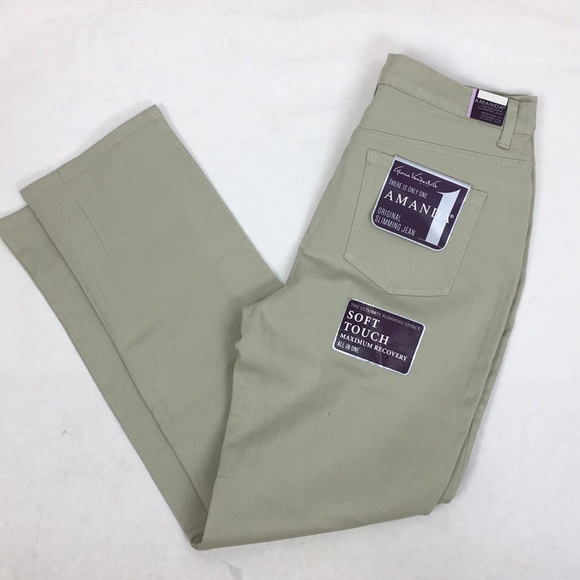 Jean Gloria Vanderbilt Amanda Clásico De Corte Taper A La Cintura Alto Color Café 8 Regular Venta Internacional Mkp 747558839